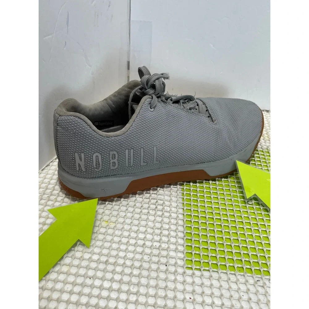 NOBULL Trainer  Gum Sole Men's 12 Women's13.5 Gray Cross Training Shoes Sneakers